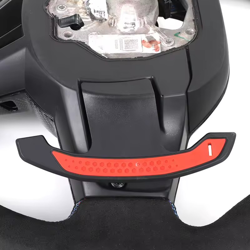 With Carbon Shift Paddle M Sport Alcantara Leather Steering Wheel for BMW M5 F10 F90 M6 F06 F12 F13 F11 F07 F01 F02 F03 F04 LCI