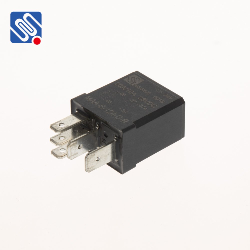 Meishuo MAA-S-124-C-R Car Rele 12 Volt 30a 5 Pin 24v Electric 24v Auto Relay with Sample Free Shipping