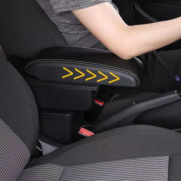 For Suzuki Swift Car Armrest Central Store Content 3 USB Charging Double Layer Storage Box Arm Rest Car Accessories