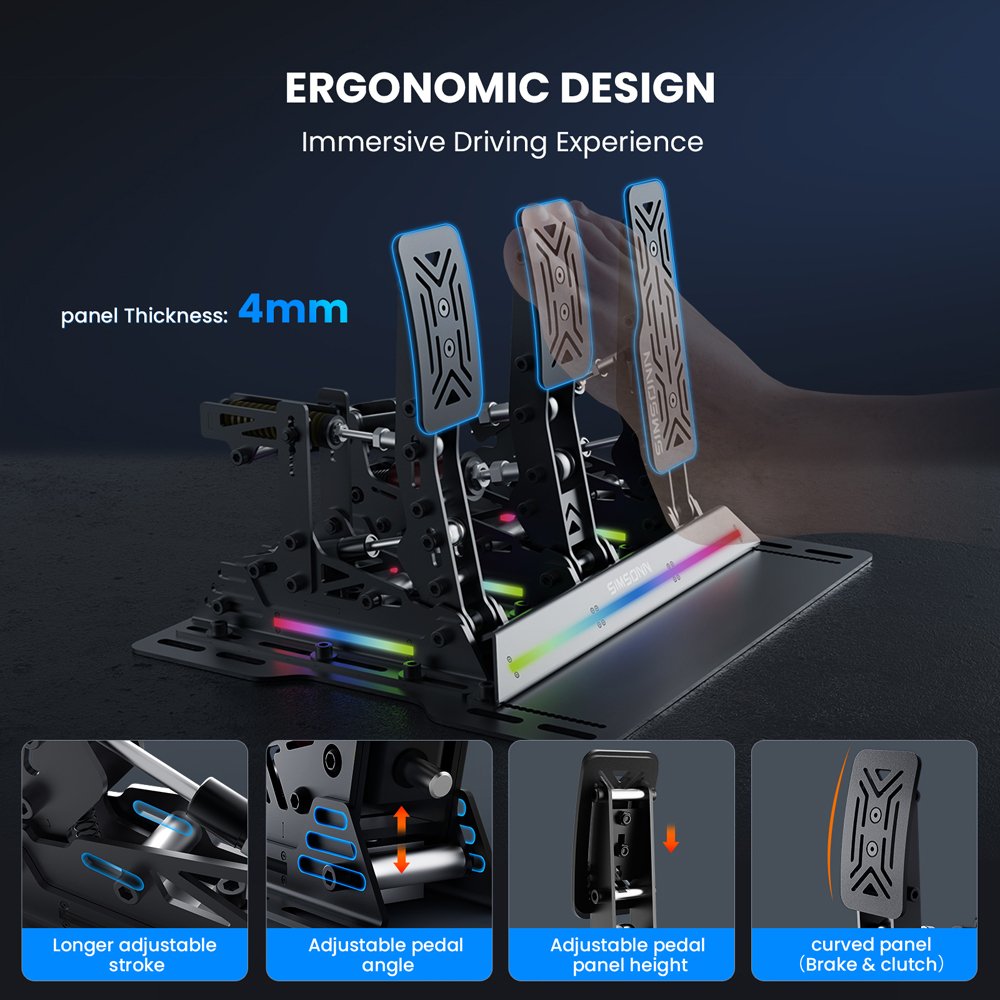 Factory Direct Racing Car Pedal Racing Simulator Pedal Racing Simulator pedal For Wholesales