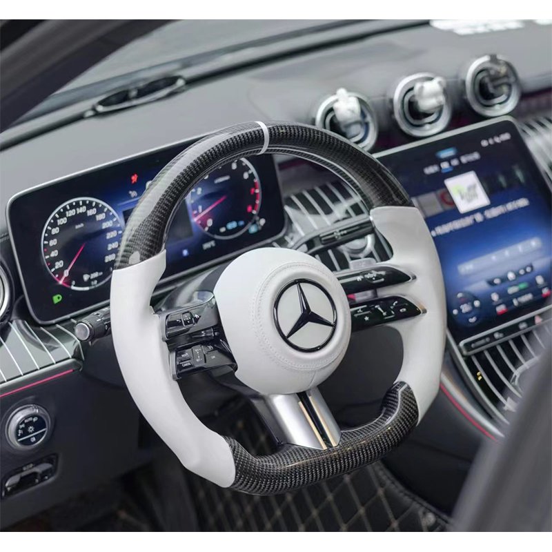 Car Accessories Custom Carbon Fiber Steering Wheel For Mercedes-Benz AMG