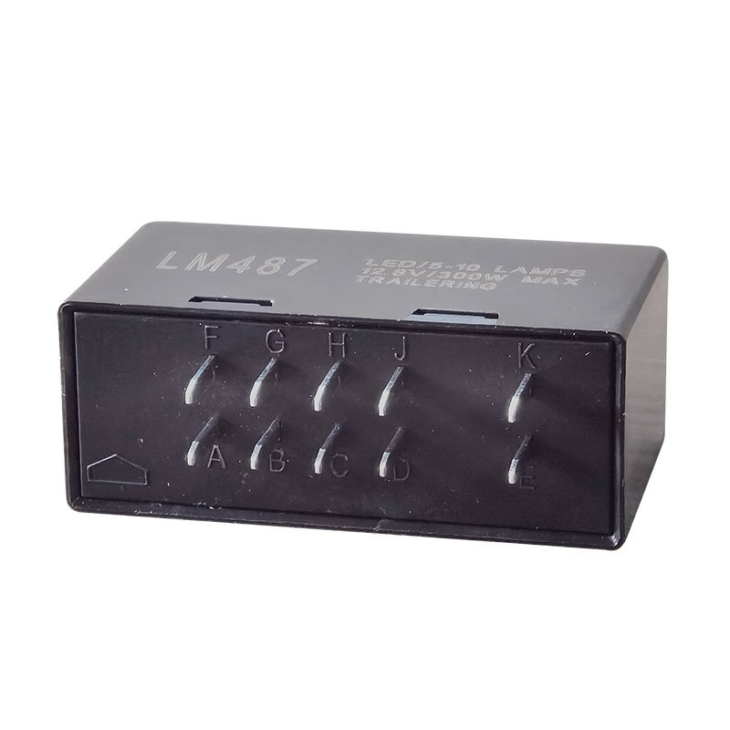 LM487 LED Flasher Relay Fit for GM GMC Chevrolet Silverado 10 Pins Hazard Warning and Turn Signal Flasher Relay Fix Hyper Flash