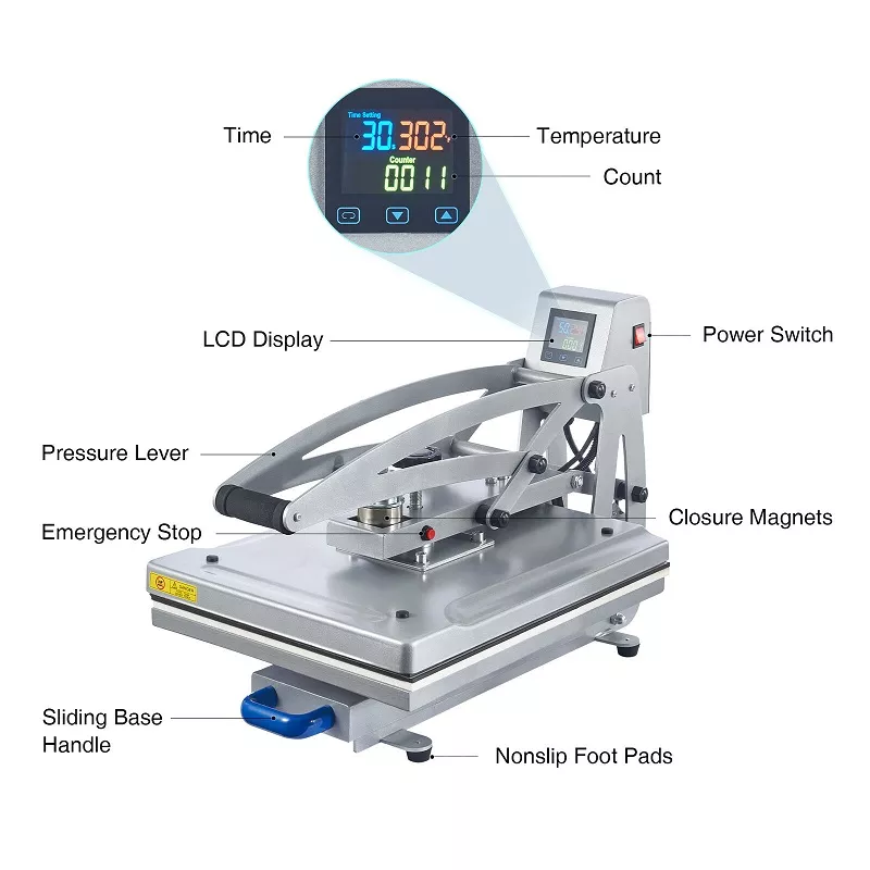 16x20 Auto Open T -shirt Heat Press Printing Machine Slide Out Heat Press for DIY Custom T-shirt