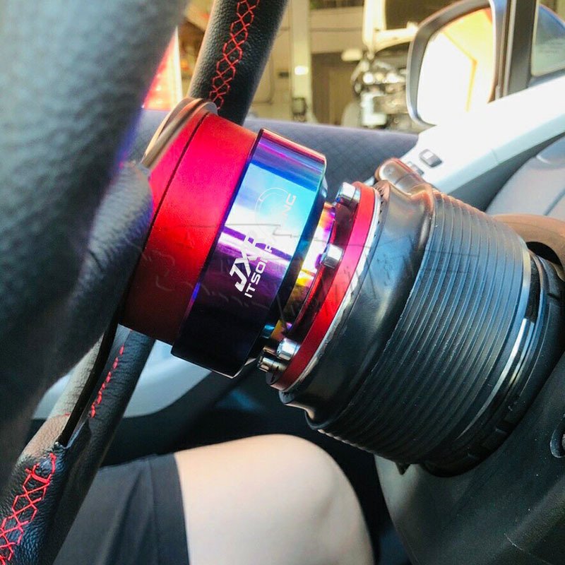 JXR PCD 70MM 74MM Volante Snap Off Hub Adapter Boss Kit Aluminum Universal Racing Car Ding Sound Steering Wheel Quick Release
