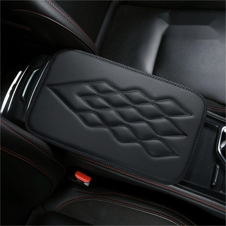 Material Pu Leather Universal Auto Center Console Car Armrest Cushion Custom Car Armrest Pad