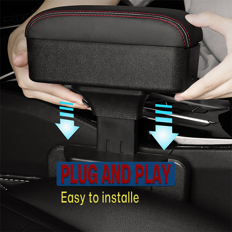 Anjuny Car Extender Console Storage Case Arm Relaxation Support Pad Car Armrest Box