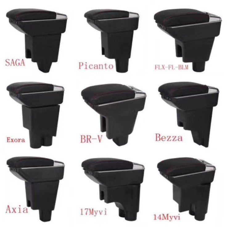 Leather Car Armrest Center Multi Console Box/Cross Armrest Box with Cup Holder New for Arm Rest
