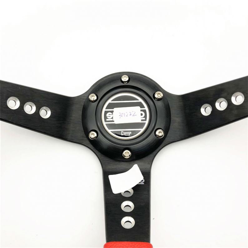 Factory Direct Sales Car Steering Wheel Universal Electroplating Concave Frame Racing Car Modified Steering Wheel Wholesale