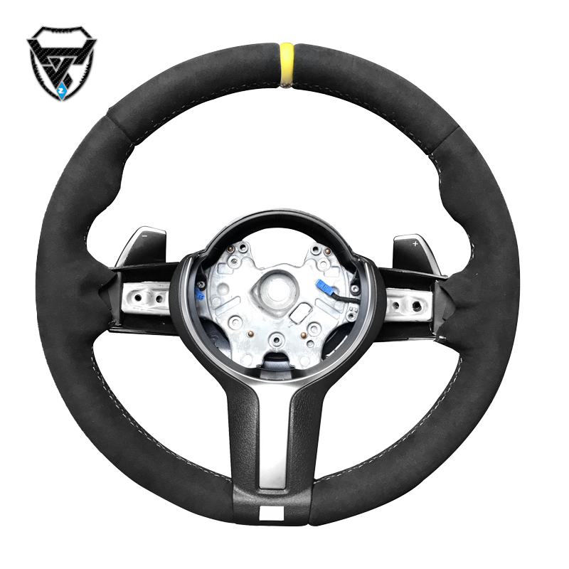 Customized leather color modified steering wheel with paddle shifters suitable for BMW F10 F30 3 Series 5 Series ZC-M328-3-Y