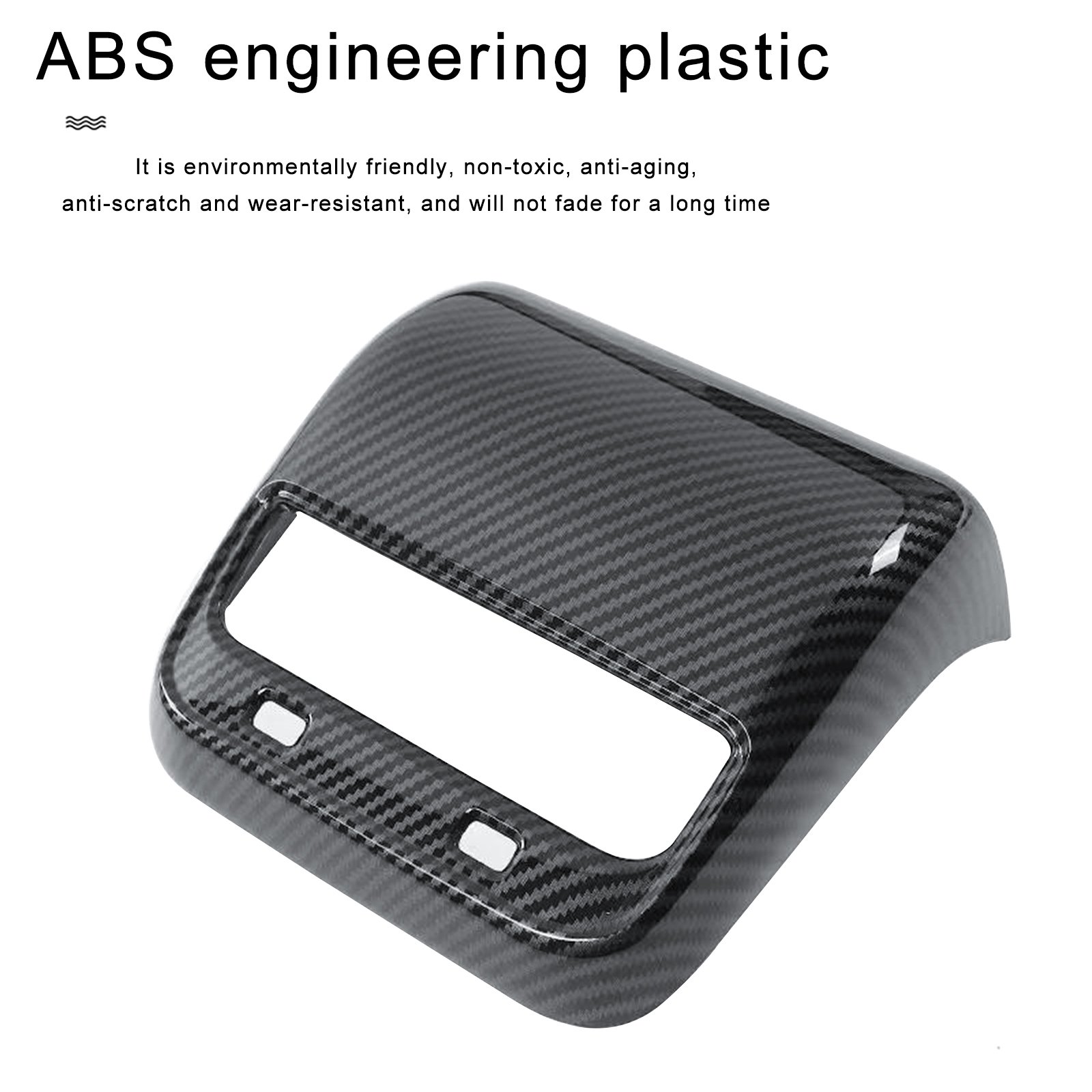 Tesla Model 3 Model Y Alcantara Backseat Vent Overlay Air Outlet Covers Interior Accessories Armrest Air Condition Vent Cover