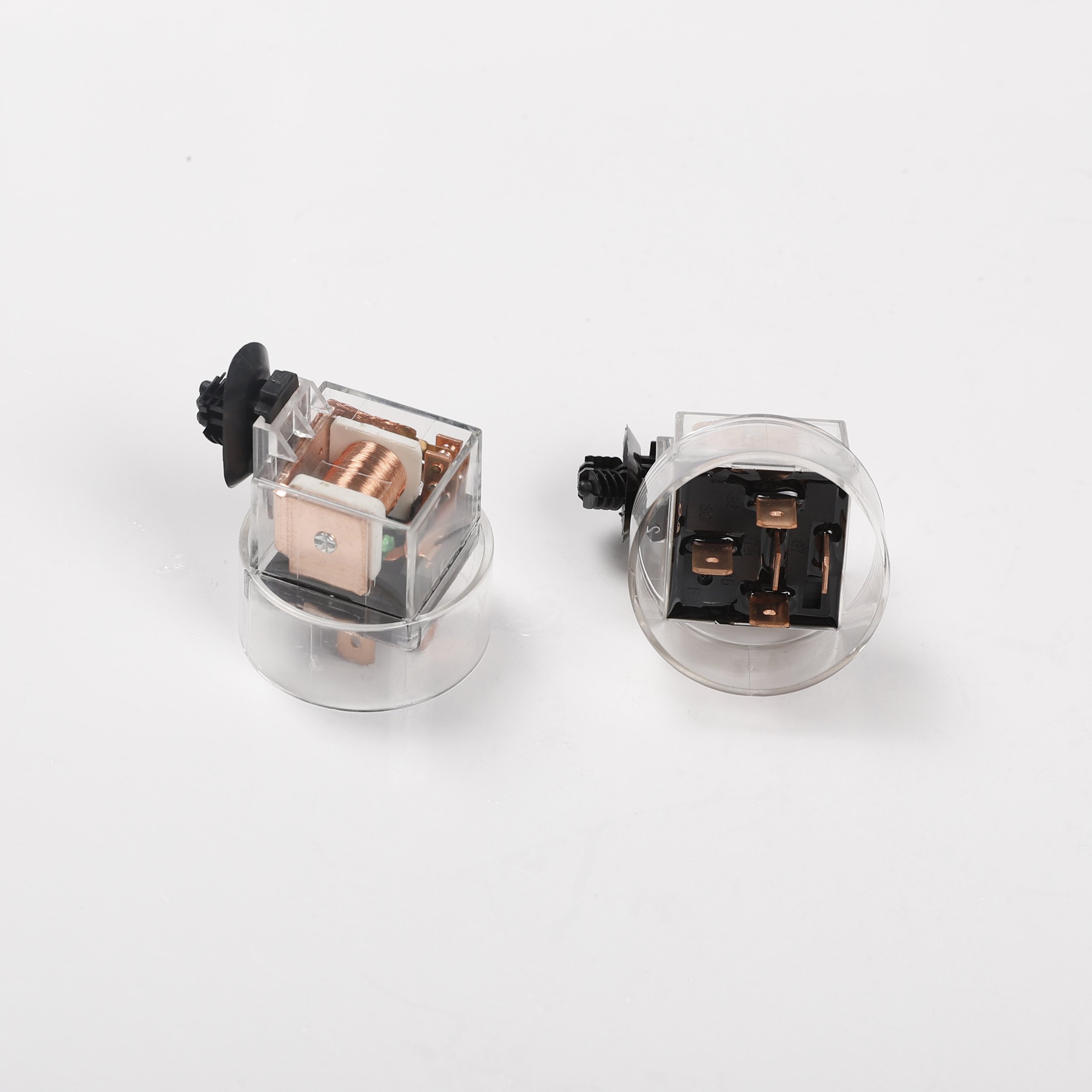15pin Double Relay Car Condition Fan Relays Headlight Contral Relay Transparent Cover
