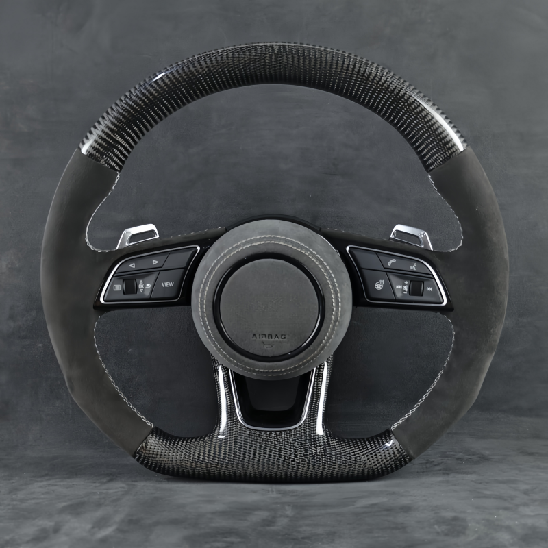 Customized Alcantara M Sport Steering Wheel For Audi B9 MK3 TTRS TTS MK2 S3 R8 TRS C6 C7 S7 S4 A4 B8 RS3 SQ5 S5 2018