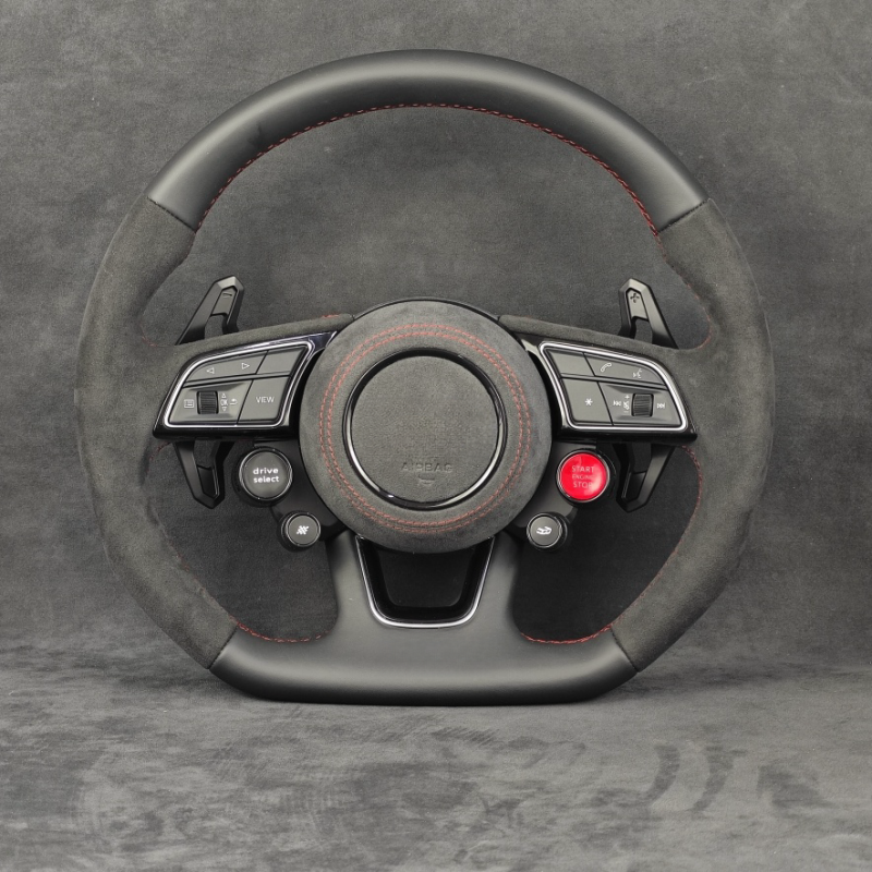 Customized Alcantara M Sport Steering Wheel For Audi B9 MK3 TTRS TTS MK2 S3 R8 TRS C6 C7 S7 S4 A4 B8 RS3 SQ5 S5 2018