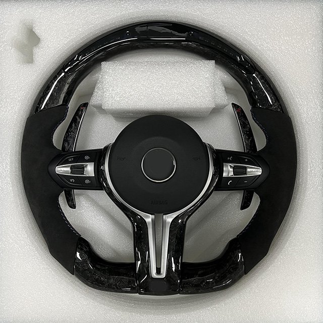 Personalized customization LED Display Car Steering Theel For BMW M3 F30 M5 F10 F12 F01 F20 F02 Carbon Fiber Steering Wheel