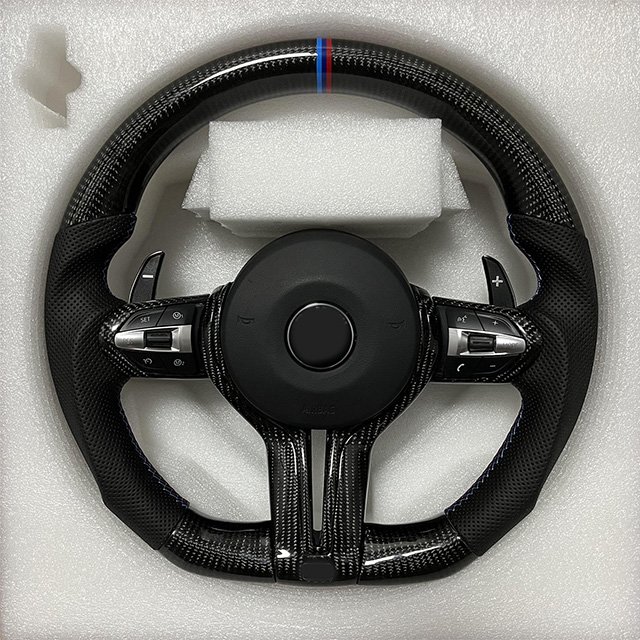 Personalized customization LED Display Car Steering Theel For BMW M3 F30 M5 F10 F12 F01 F20 F02 Carbon Fiber Steering Wheel