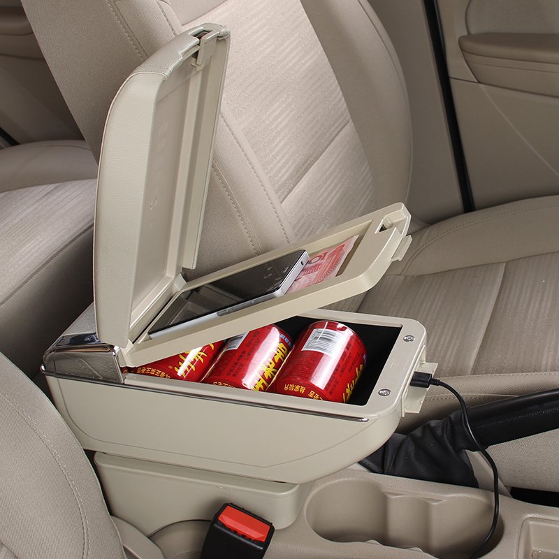 For Mazda CX-3 CX 3 CX3 Armrest Box USB Charging Interface Heighten Central Store Content Box Cup Holder Ashtray Car Parts