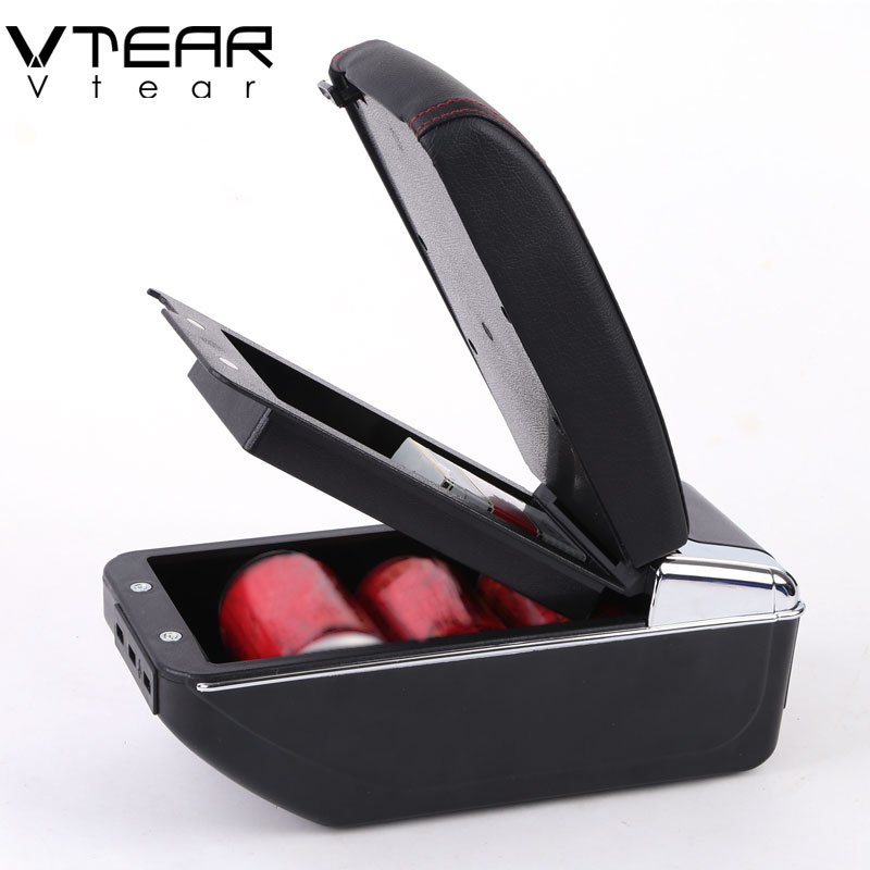Vtear for Fiat Palio Armrest Interior Center Console Storage Box Arm Rest Car-styling Decoration Accessories Parts 2006 2007
