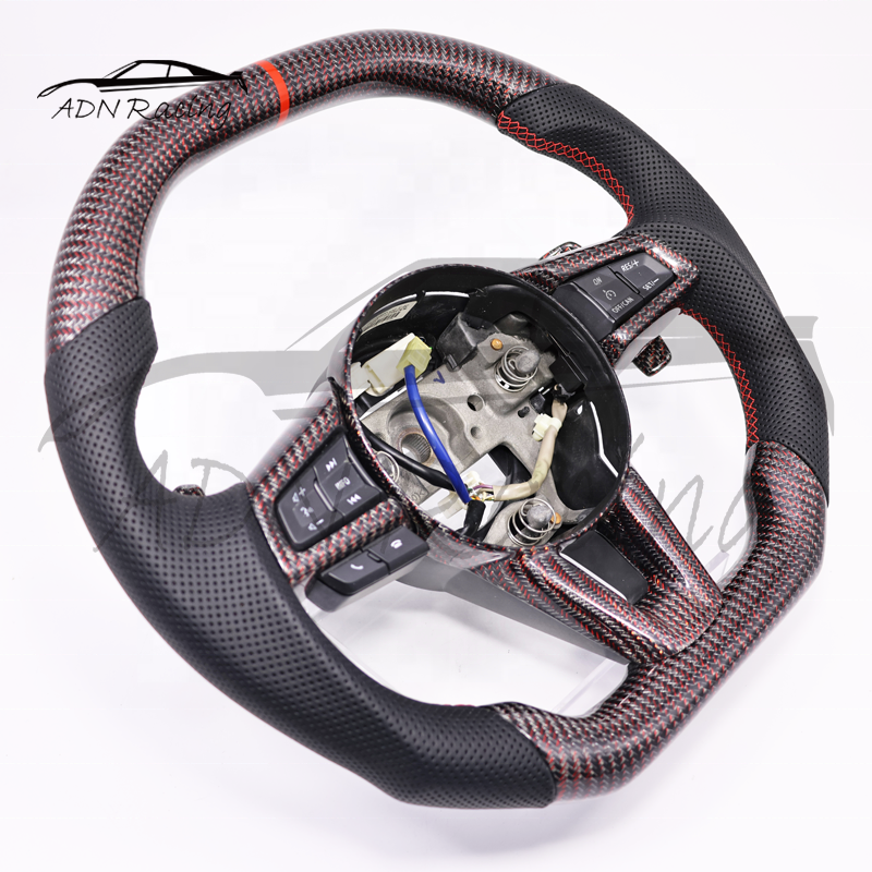 2016-2020 Red Reflective Carbon Fiber Steering Wheel For MAZDA MX-5 Miata