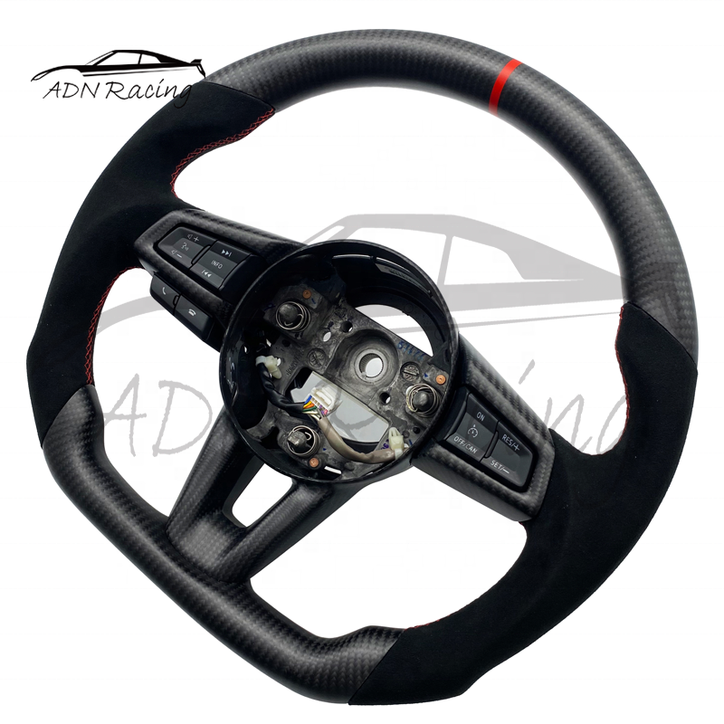 2016-2020 Red Reflective Carbon Fiber Steering Wheel For MAZDA MX-5 Miata