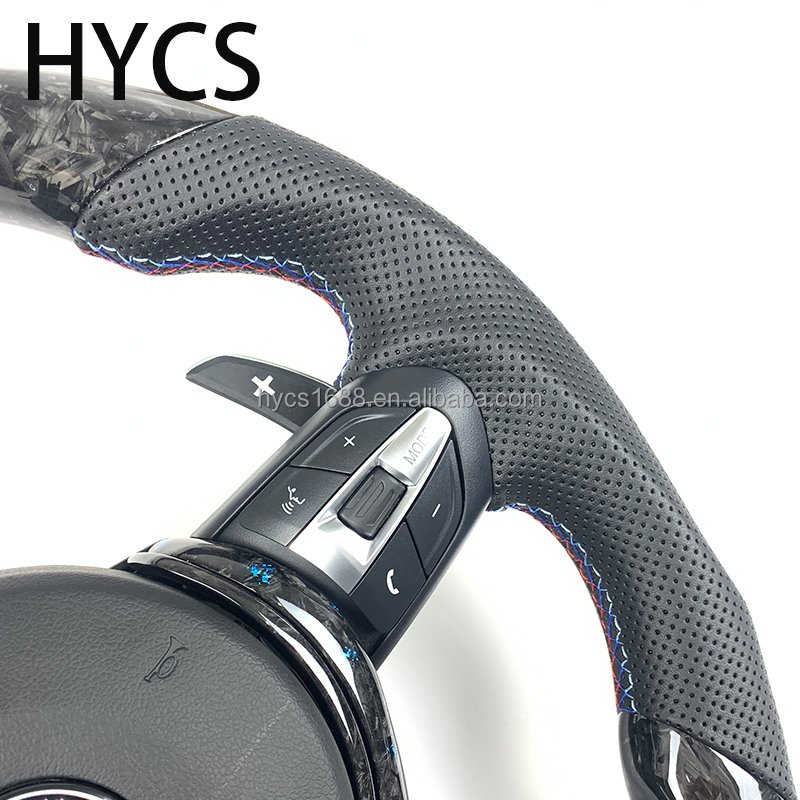 Custom Car Interior Accessories Forged LED Carbon Fiber Steering Wheel For BMW 3 Series F30 5 Series F10 F Full Series