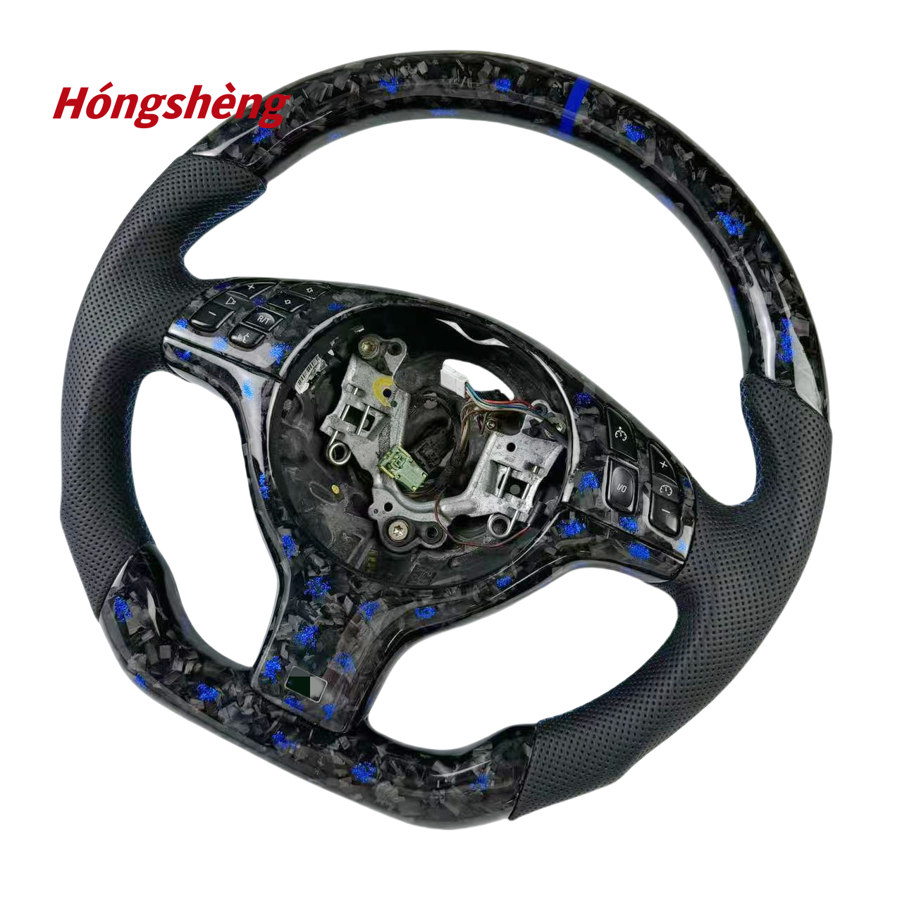 for BMW M3 E46 E39 E53 330ci 325i Steering wheel Custom forged blue carbon fiber steering wheel