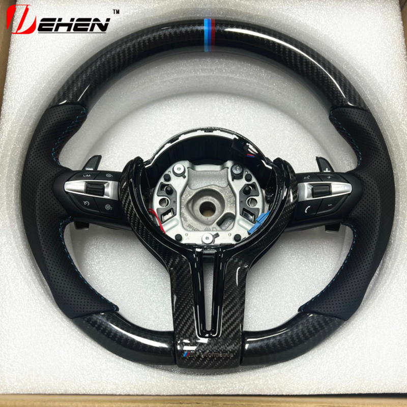 Carbon Fiber Steering Wheel For BMW F20 F30 F32 F33 F34 F10 F15 F16 F25 F26 F01 F02 F80 F82 F87 F07 Car Accessories Customized