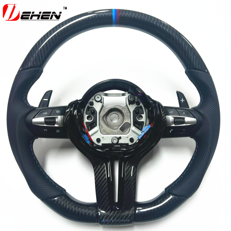 Carbon Fiber Steering Wheel For BMW F20 F30 F32 F33 F34 F10 F15 F16 F25 F26 F01 F02 F80 F82 F87 F07 Car Accessories Customized