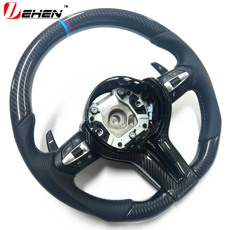 Carbon Fiber Steering Wheel For BMW F20 F30 F32 F33 F34 F10 F15 F16 F25 F26 F01 F02 F80 F82 F87 F07 Car Accessories Customized