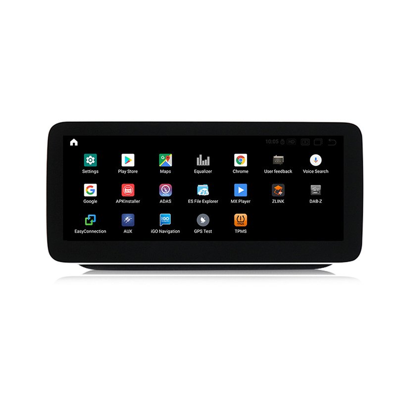 10.25'' Stereo Dashboard Multimedia Player For Mercedes Benz GLK C-Class w204 Display Screen 2008-2012