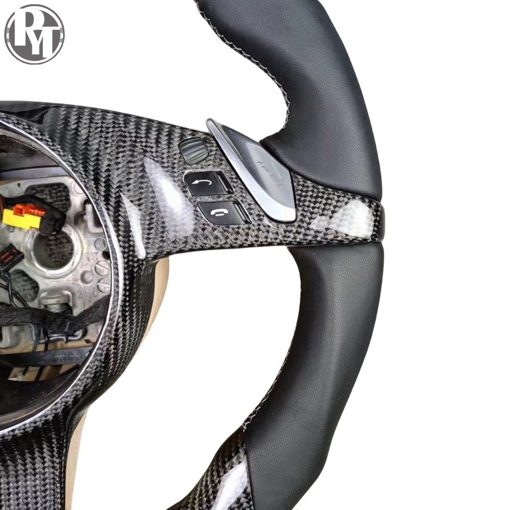 Real carbon fiber steering wheel, Suitable for Porsche Cayenne, macan,panamera,911 car steering wheel