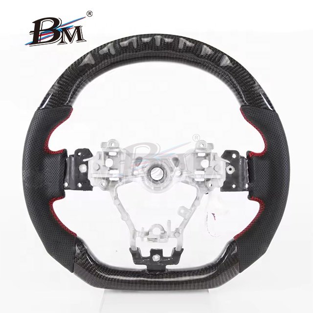 Wheels LED Display Carbon Fiber Steer For Subaru WRX STI S4 LEVORG 2015 2016 2017 2018 2019 2020 2021 2022 Car Volante By BM