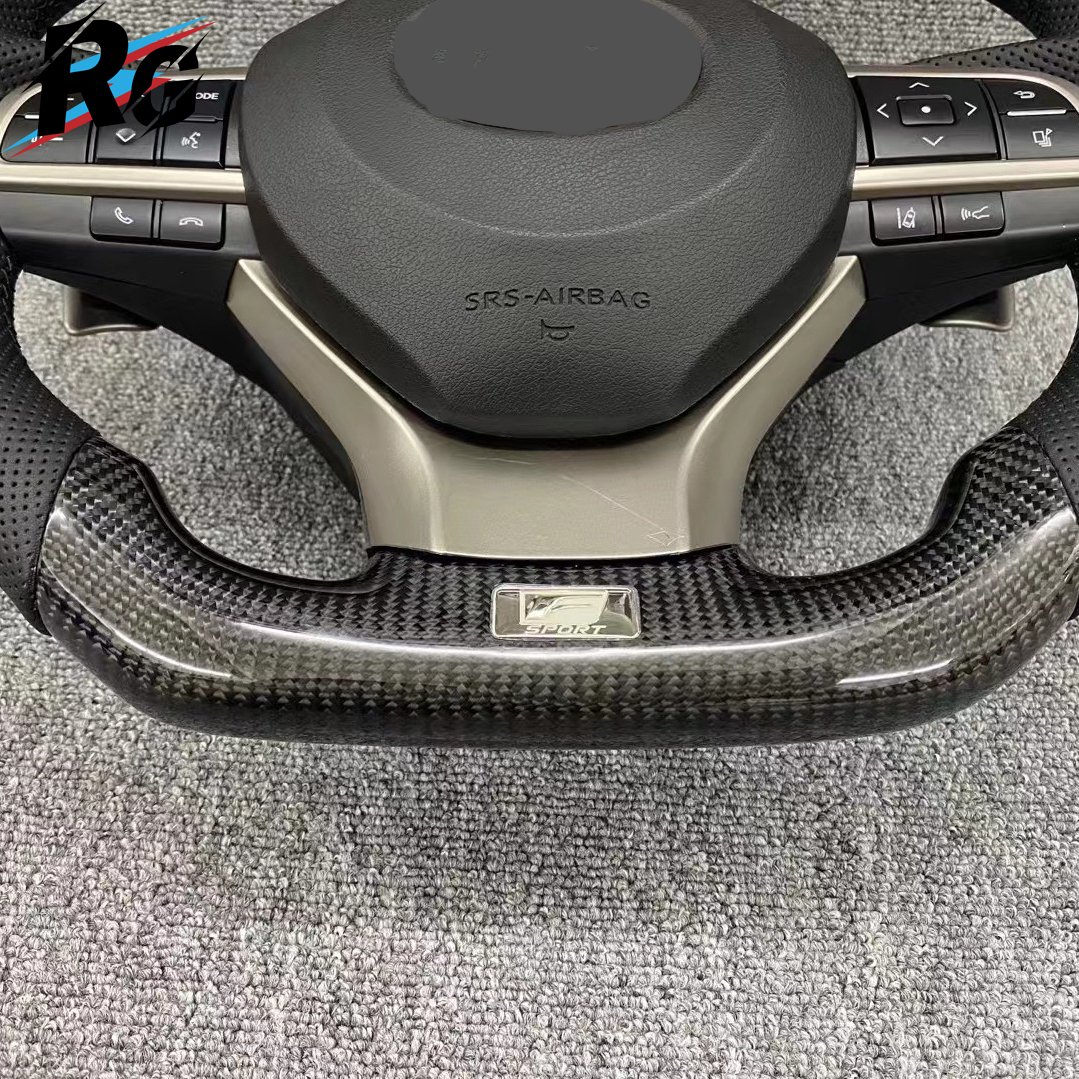 Real Carbon Fiber D-shape Carbon Fiber Car Steering Wheel For Toyota Lexus GS LX RX