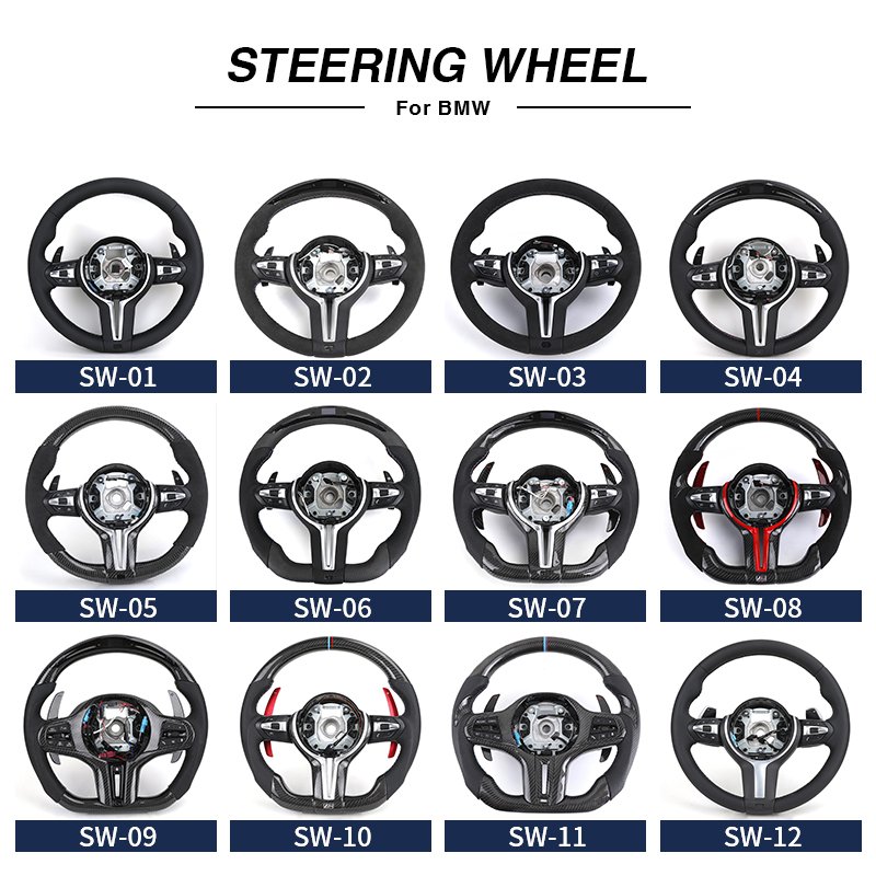 Custom Carbon Fiber Auto Car Steering Wheel for BMW G Series G20 G80 G21 G81 G22 G30 G31 G32 G11 G12 G14 G15 G16 G01 G02 G05 G06