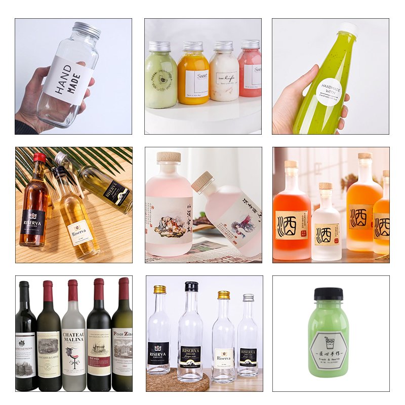Fully Automatic Desktop Round Bottle Labeling Machine for Wine & Vodka New Condition for Food Glass Case Packaging