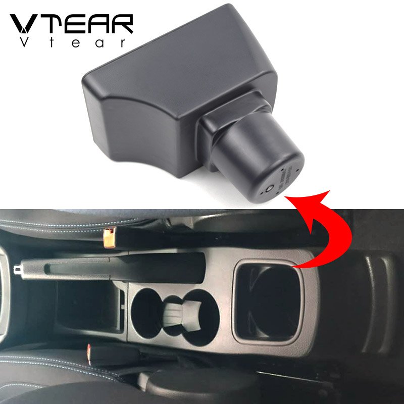 Vtear Arm Resoutdoor Tools Armrest Leather USB Inbladece Storage Box Thread Car-knifeng Interior ABS 2018 Red for Ford FIGO
