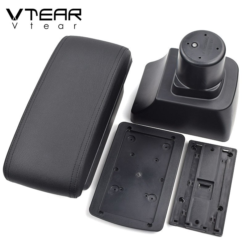 Vtear Arm Resoutdoor Tools Armrest Leather USB Inbladece Storage Box Thread Car-knifeng Interior ABS 2018 Red for Ford FIGO