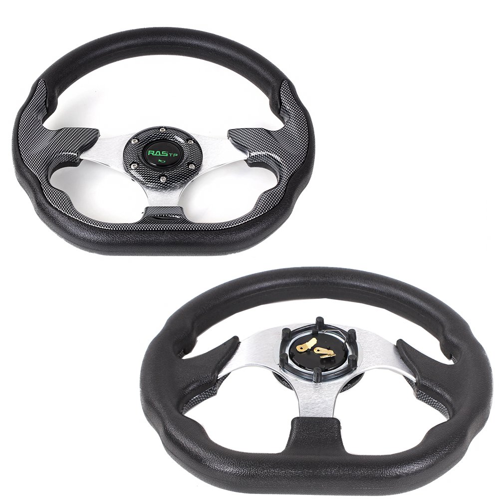 High Quality Car 13inch JDM Racing Steering Wheel Flat Drift Racing Steering Wheel for Universal 6 Holes
