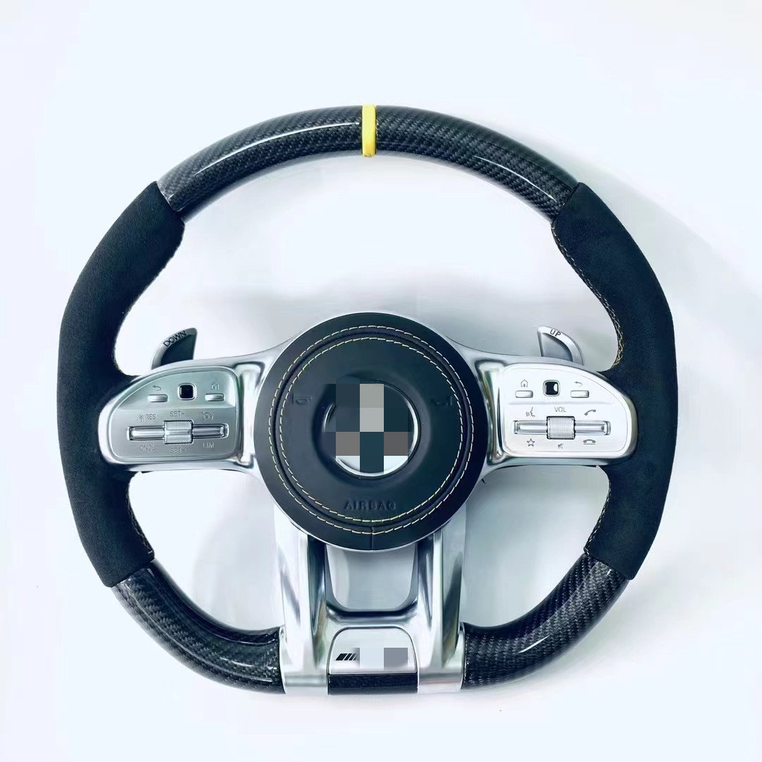 Wholesale leather, carbon fiber, customized sports steering wheel, automotive parts, new and old, suitable for Mercedes Benz