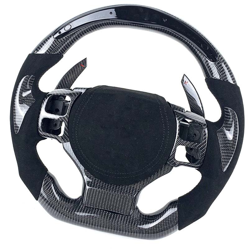 Custom Perforated Leather LED Carbon Fiber Steering Wheel For Lexus IS250 IS300 ES200 IS 250 NX GS Car Steering Wheel