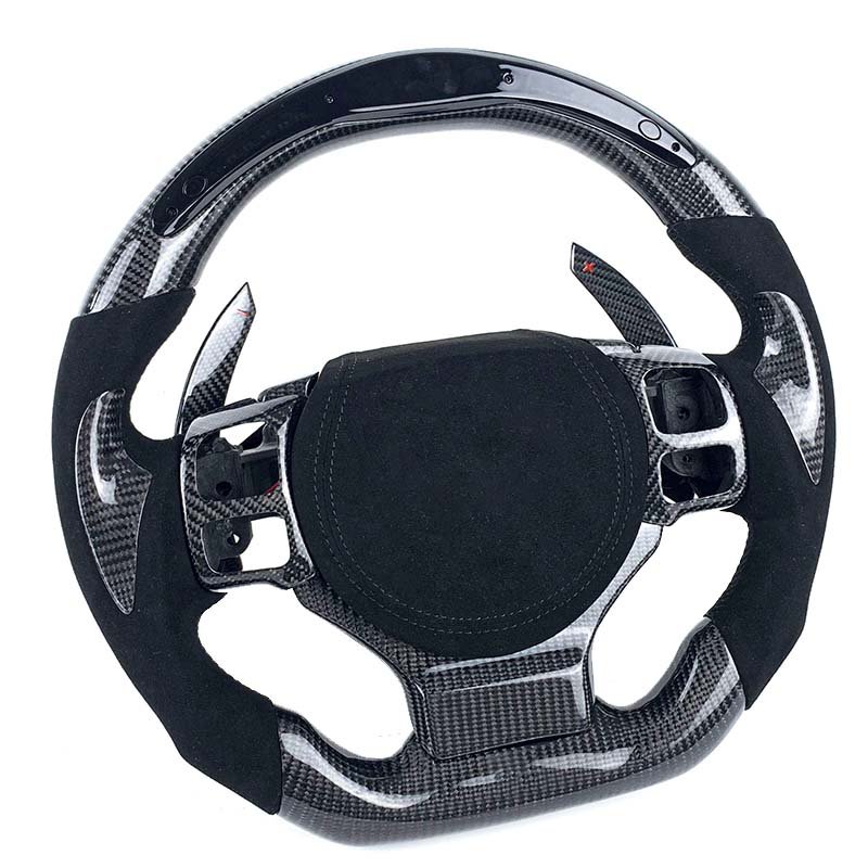 Custom Perforated Leather LED Carbon Fiber Steering Wheel For Lexus IS250 IS300 ES200 IS 250 NX GS Car Steering Wheel