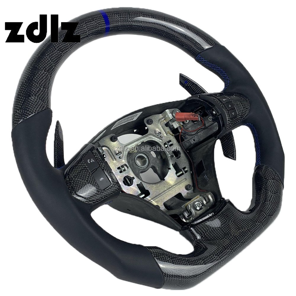 For Chevrolet Corvette C6 Customized Honeycomb Carbon Fiber Smooth Leather Steering Wheel Car Interior Accessories