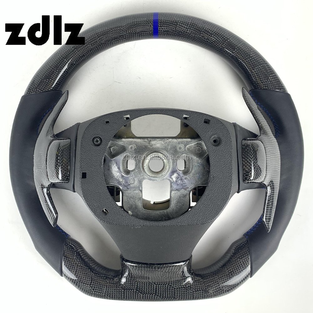 For Chevrolet Corvette C6 Customized Honeycomb Carbon Fiber Smooth Leather Steering Wheel Car Interior Accessories