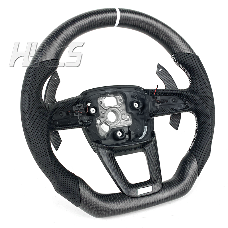 Car interior accessories matte carbon fiber steering wheel suitable for Audi Q5 Q7 Q3 Q50L