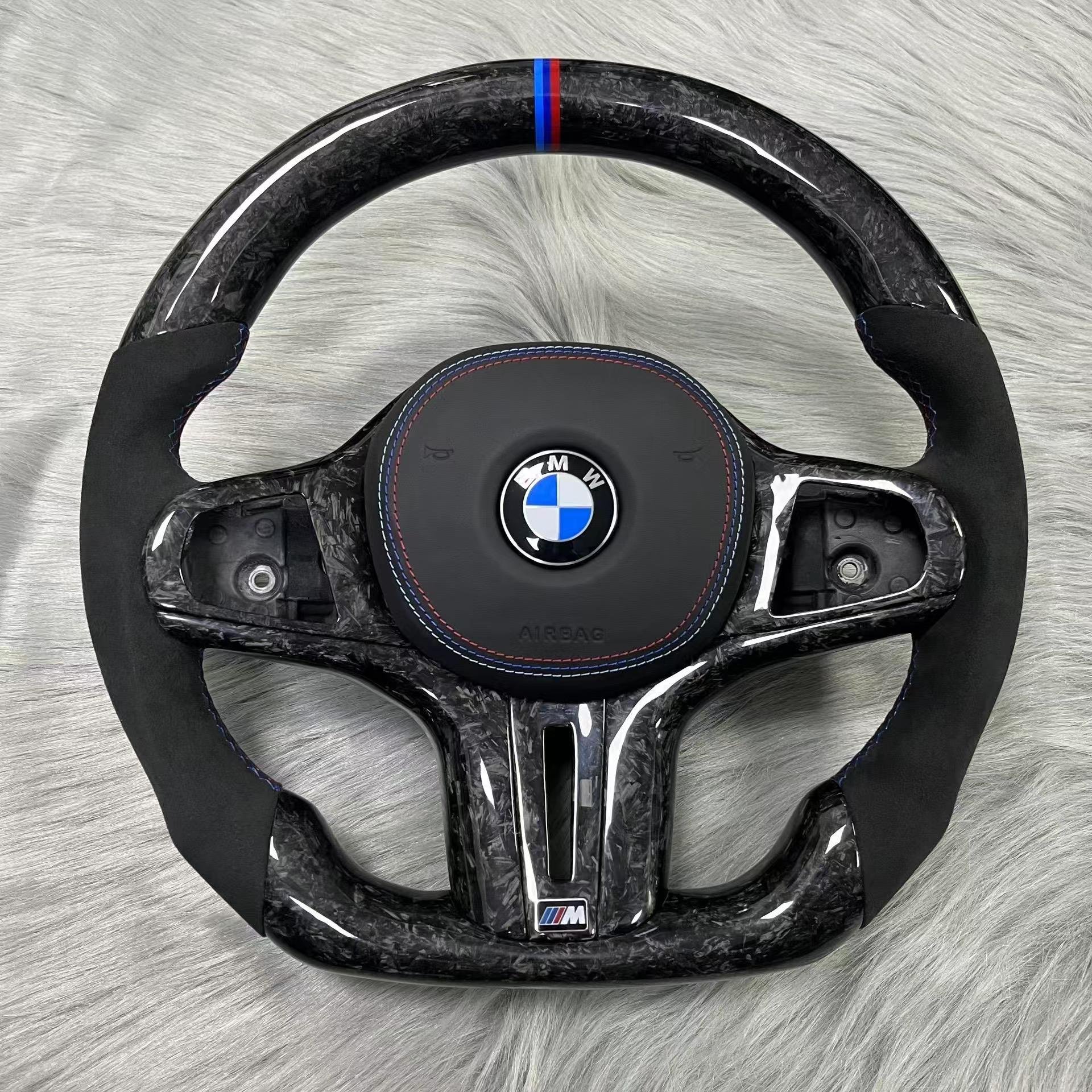 Customized Full Alcantara BMW Z4 E89 Carbon Fiber Steering Wheel for BMW G20 G30 G21 G22 G23 3 Series 320i 325i 330i