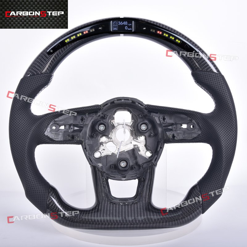 Carbon Fiber Steering Wheel For Audi B8.5 TT 8J A4 B6 4F S8 D4 S4 B8.5 RS3 8V A6 C6