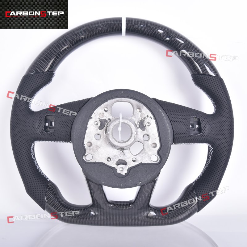 Carbon Fiber Steering Wheel For Audi B8.5 TT 8J A4 B6 4F S8 D4 S4 B8.5 RS3 8V A6 C6