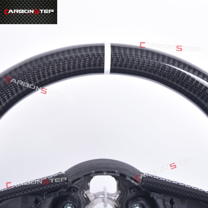 Carbon Fiber Steering Wheel For Audi B8.5 TT 8J A4 B6 4F S8 D4 S4 B8.5 RS3 8V A6 C6