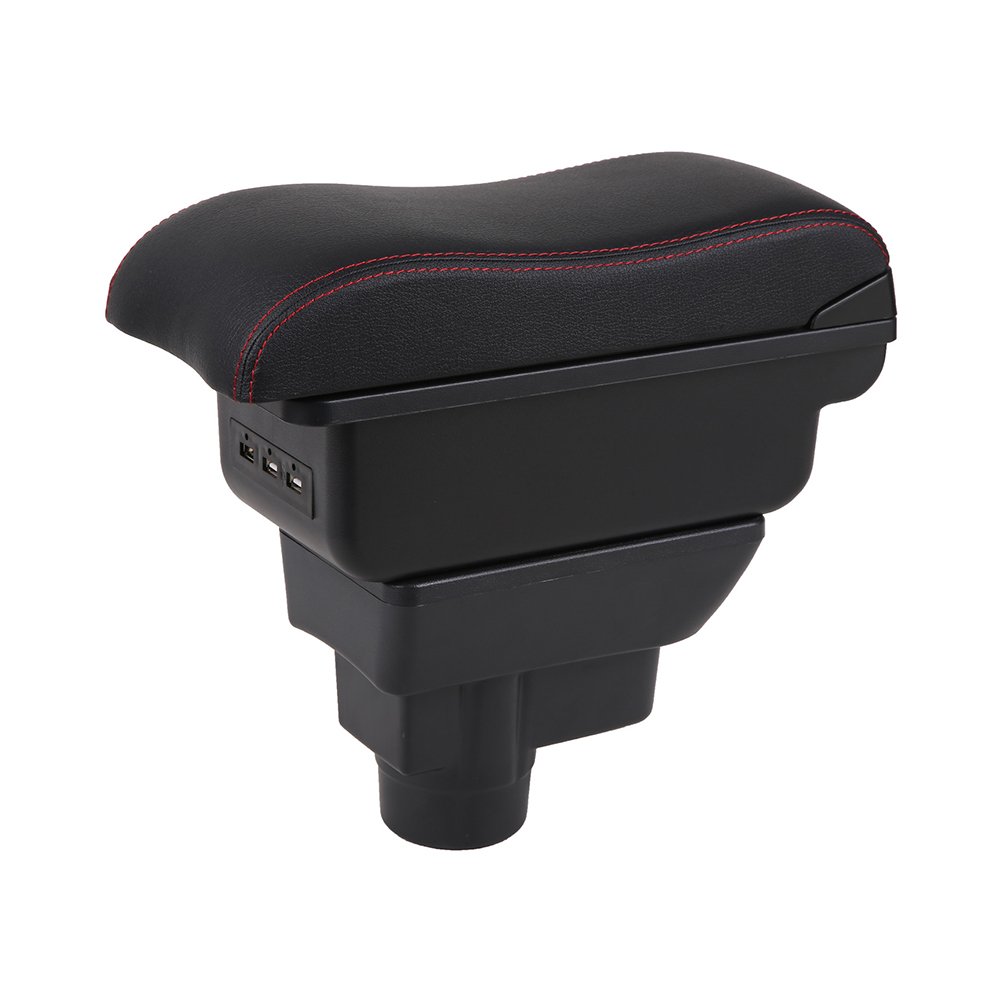 Car Armrest Interior Front Seat Armrest Box Universal for Cup Holder Storage Box Soft Arm Rest Pad Automotive Goods Accessories