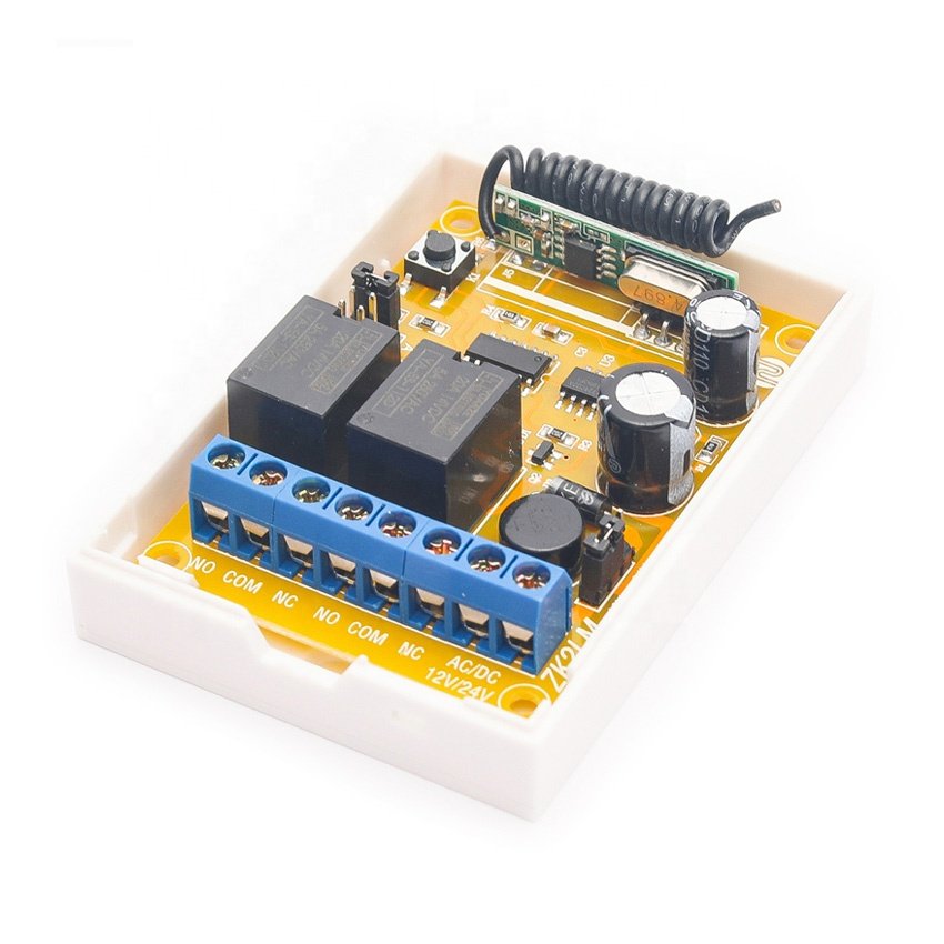 Universal Wireless Remote Control Switch DC AC 12V 24V 2CH 10A Relay Receiver Module for Various Wireless Controls