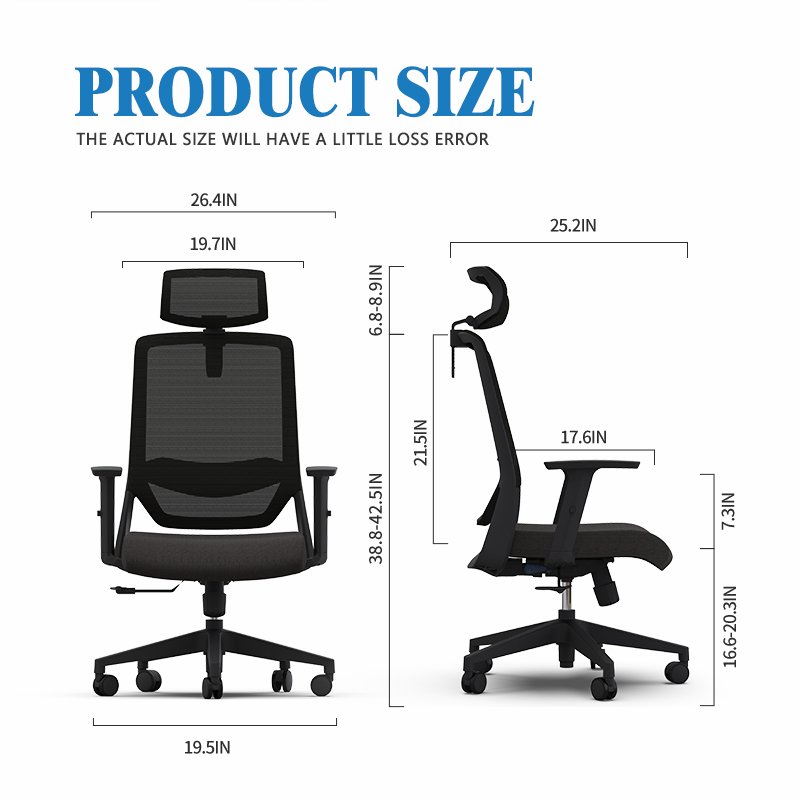 Wholesale Sillas De Oficina CEO Manager Adjustable Rotating Ergonomic Computer Office Chair for Home Office Use